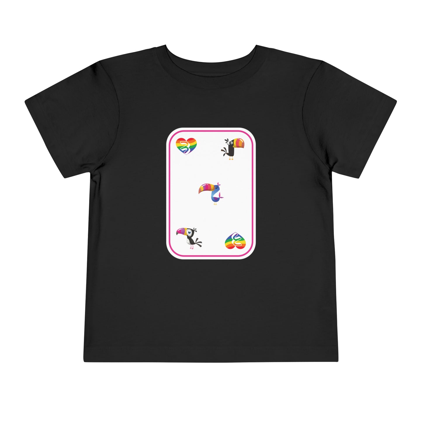 Three of Rainbows Toddler Short Sleeve Tee