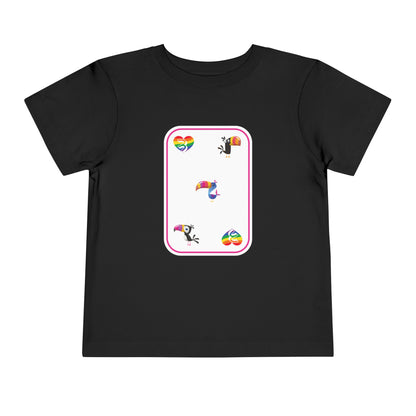 Three of Rainbows Toddler Short Sleeve Tee