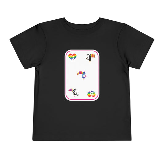 Three of Rainbows Toddler Short Sleeve Tee