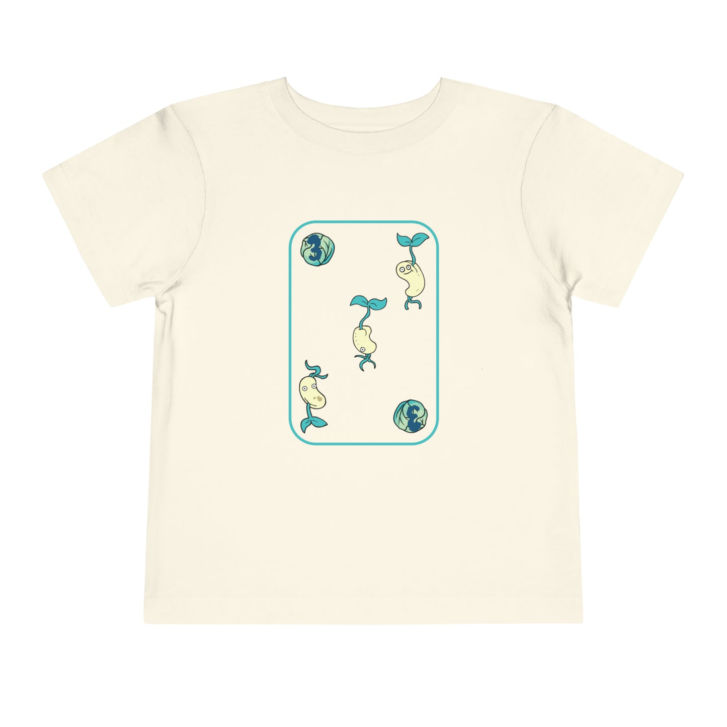 Three of Cabbages Toddler Short Sleeve Tee