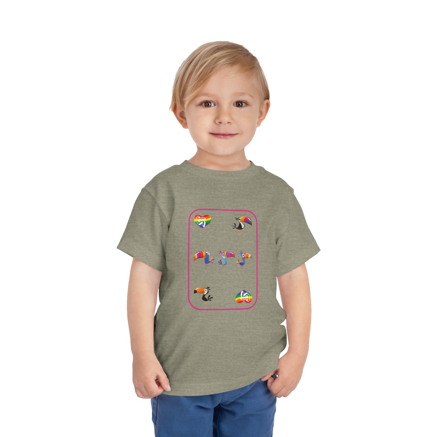 Five of Rainbows Toddler Short Sleeve Tee