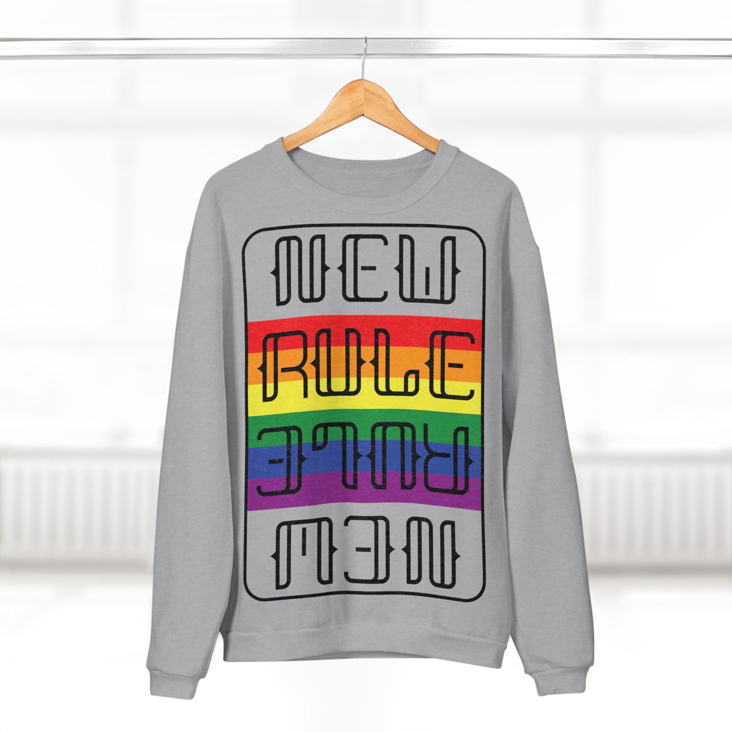 New Rule Rainbow Unisex Crew Neck Sweatshirt (EU)