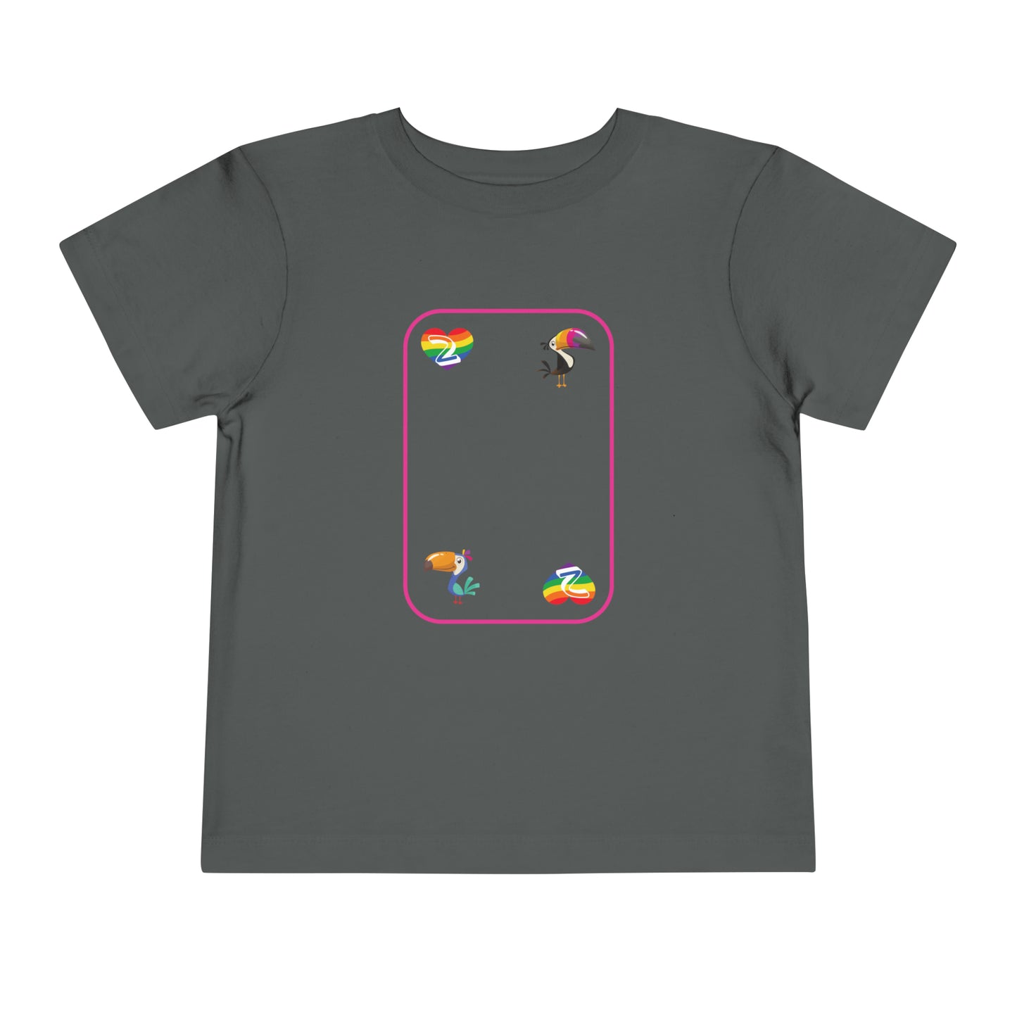 Two of Rainbows Toddler Short Sleeve Tee