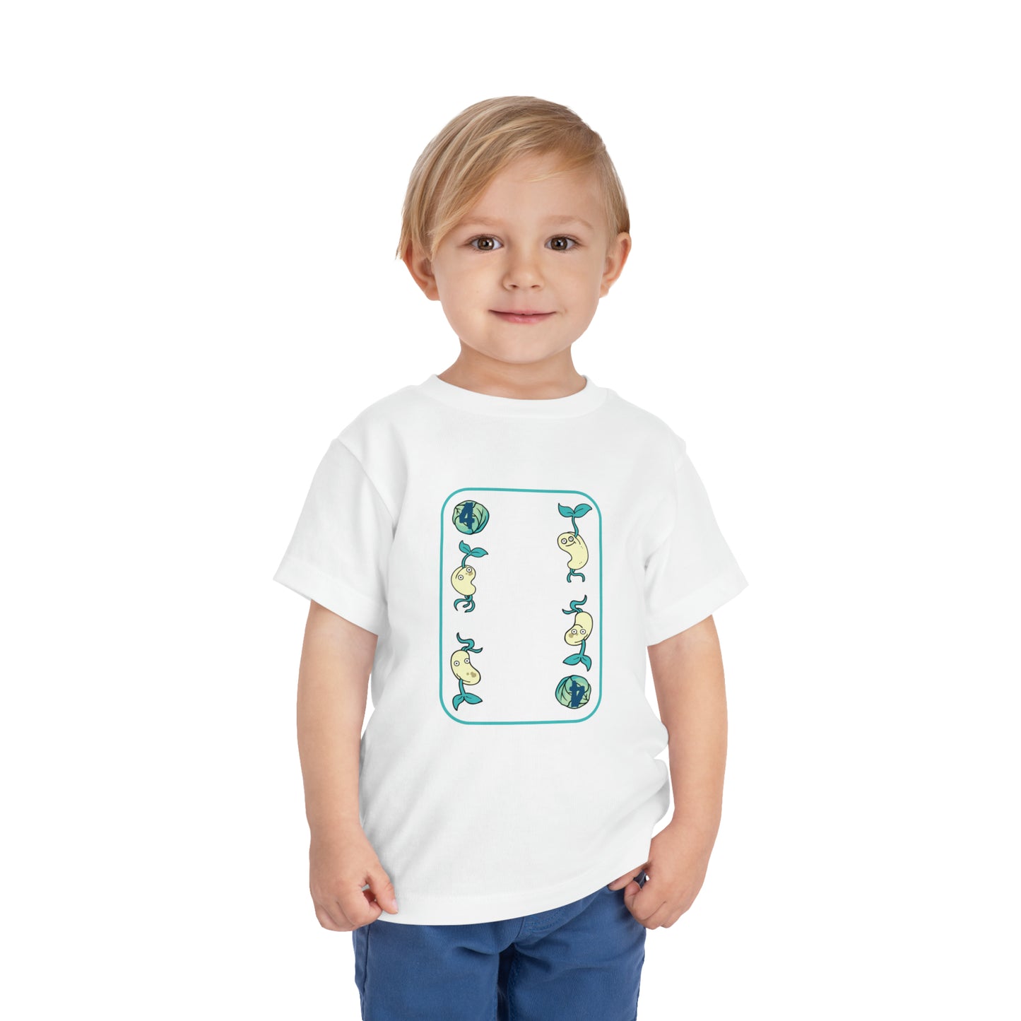 Four of Cabbages Toddler Short Sleeve Tee