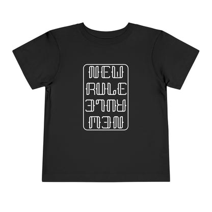 New Rule B&W Toddler Short Sleeve Tee