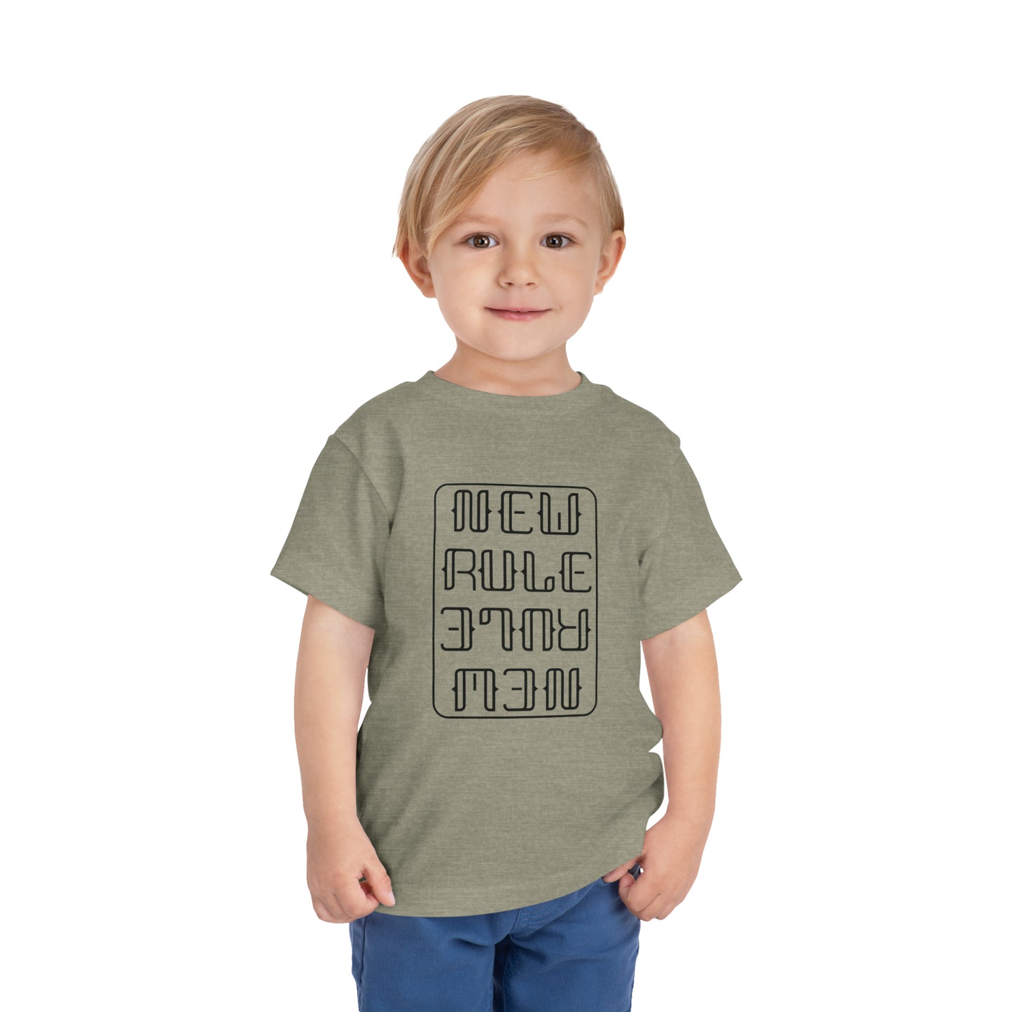 New Rule B&W Toddler Short Sleeve Tee