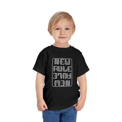 New Rule B&W Toddler Short Sleeve Tee