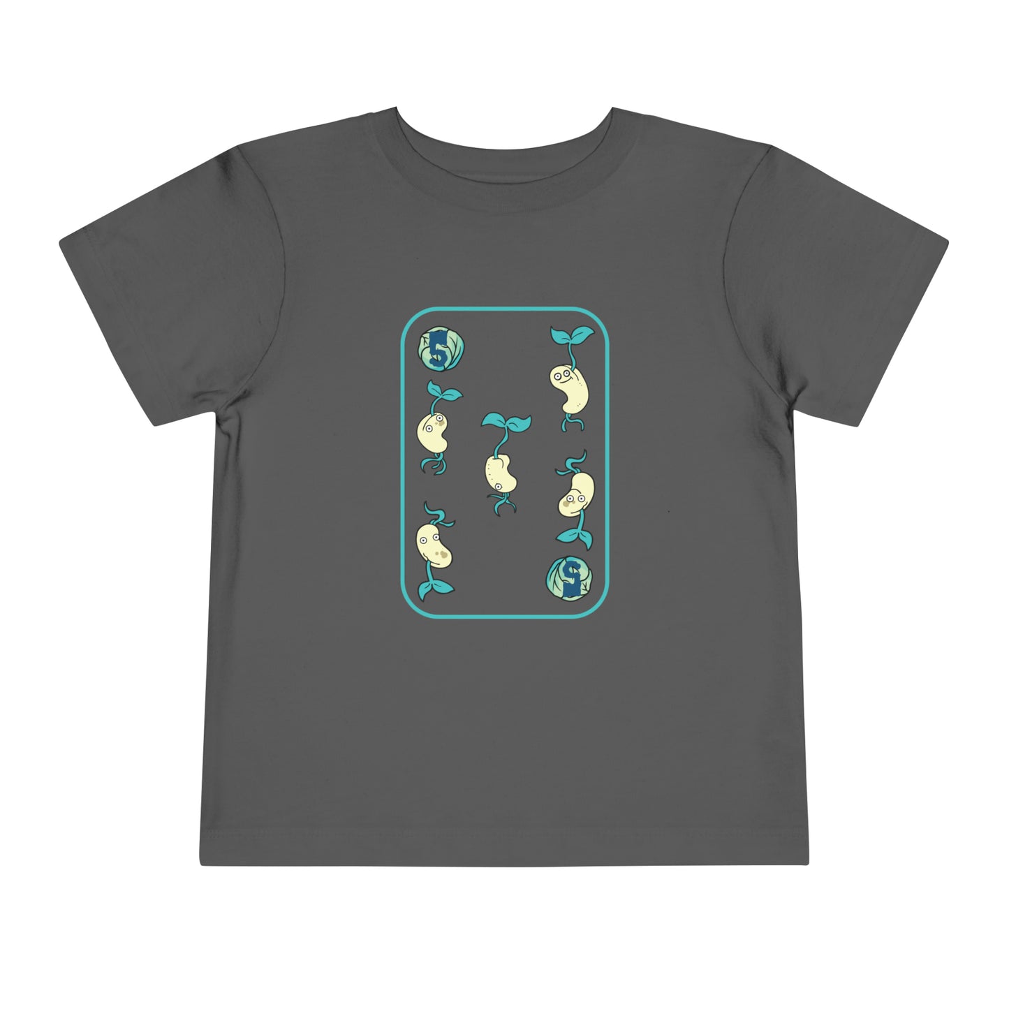 Five of Cabbages Toddler Short Sleeve Tee