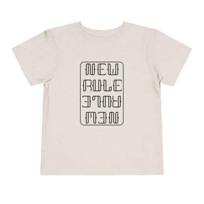 New Rule B&W Toddler Short Sleeve Tee