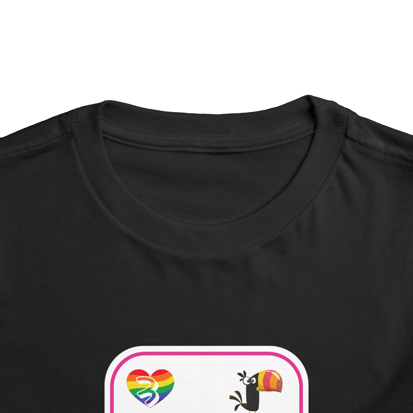 Three of Rainbows Toddler Short Sleeve Tee