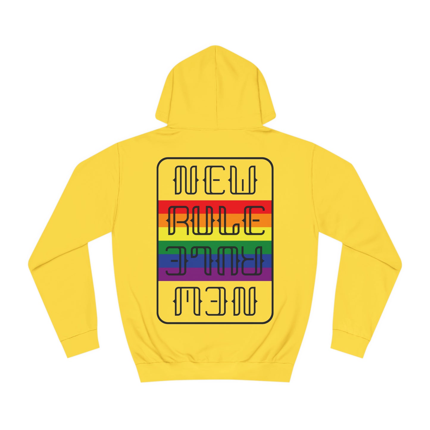 New Rule Rainbow Unisex College Hoodie