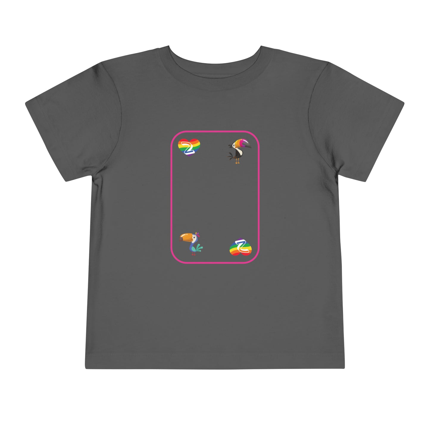 Two of Rainbows Toddler Short Sleeve Tee