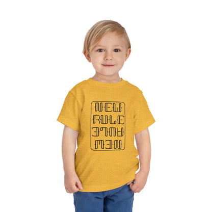 New Rule B&W Toddler Short Sleeve Tee