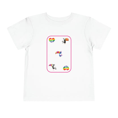 Three of Rainbows Toddler Short Sleeve Tee