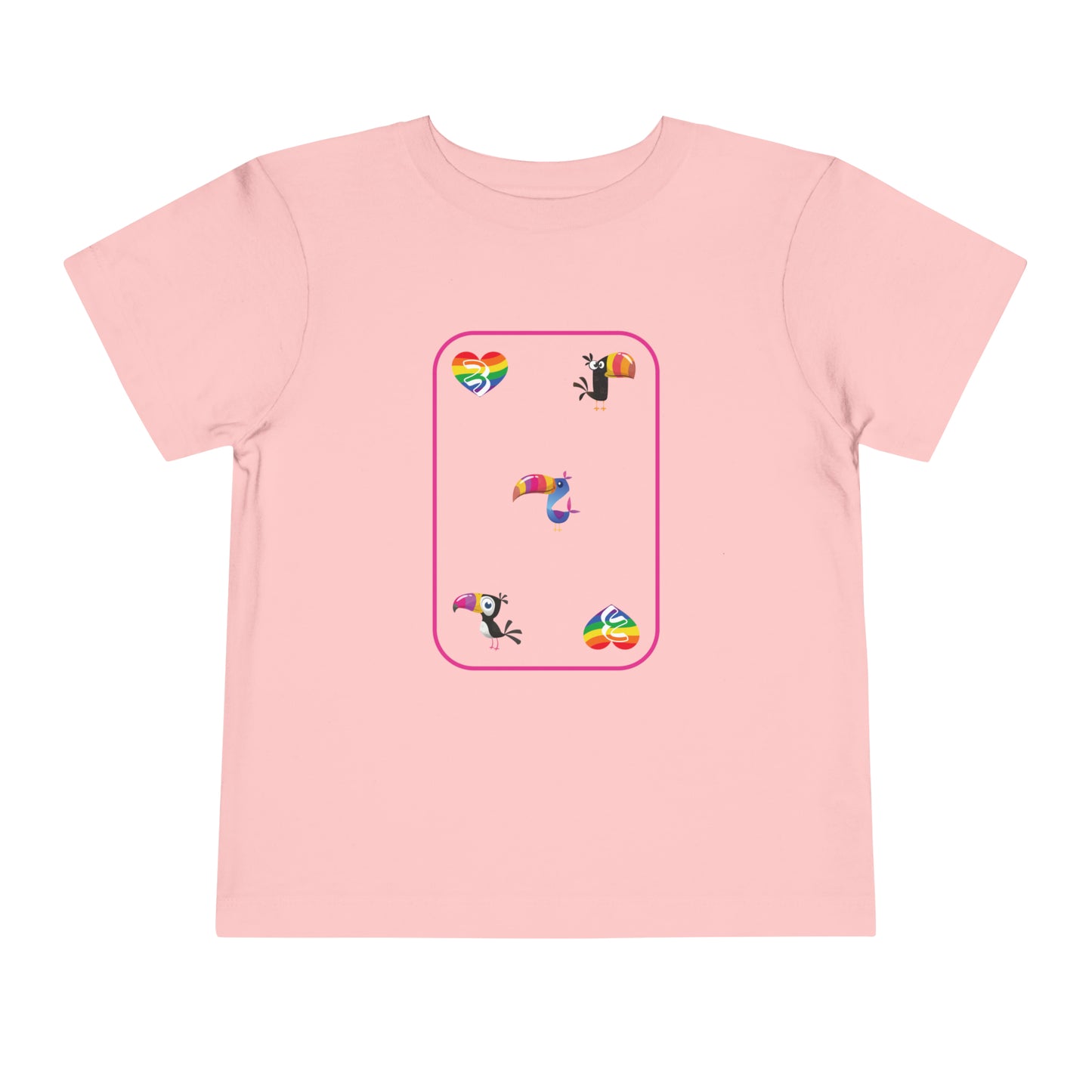 Three of Rainbows Toddler Short Sleeve Tee