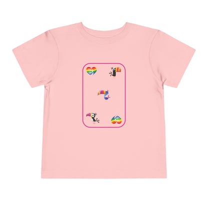 Three of Rainbows Toddler Short Sleeve Tee