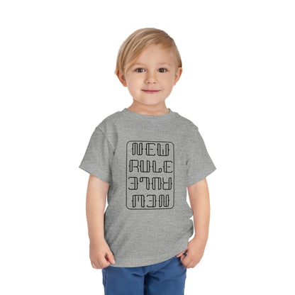 New Rule B&W Toddler Short Sleeve Tee