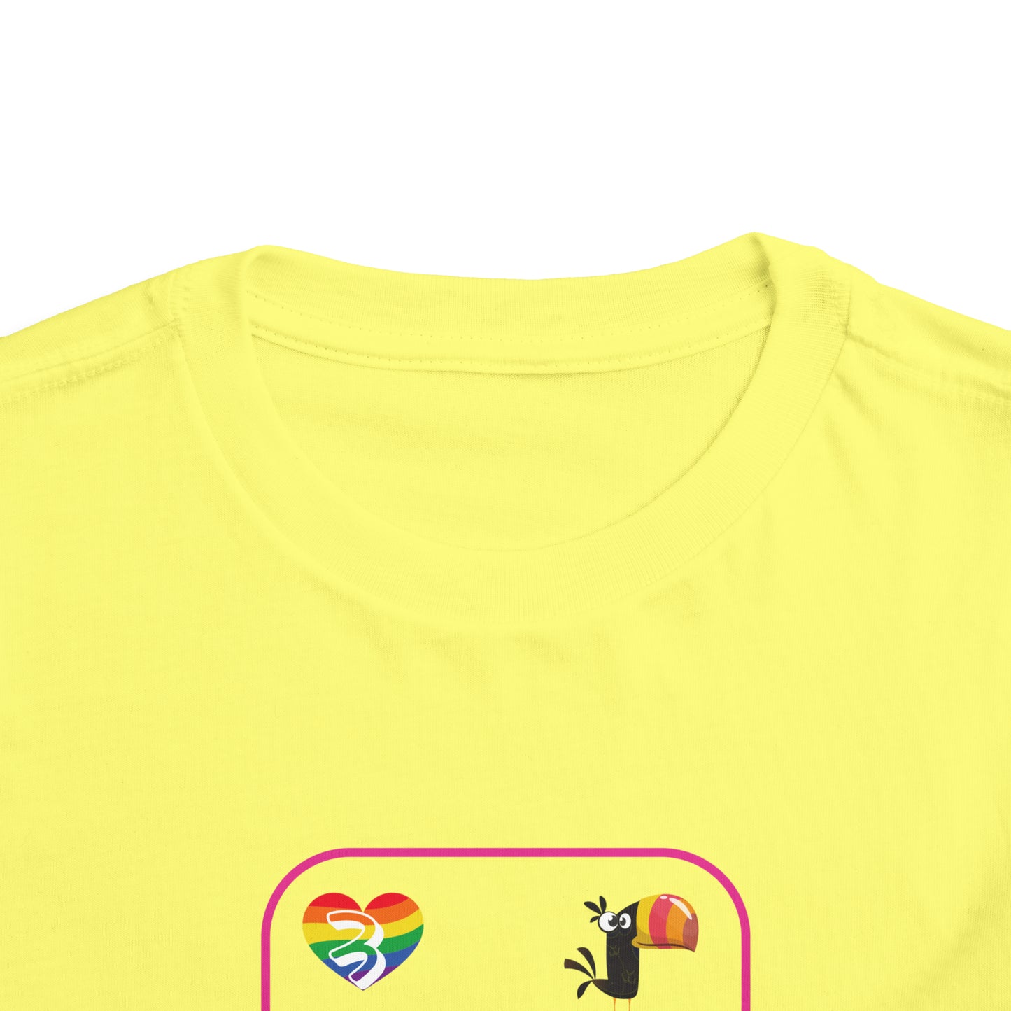 Three of Rainbows Toddler Short Sleeve Tee