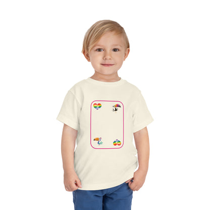 Two of Rainbows Toddler Short Sleeve Tee