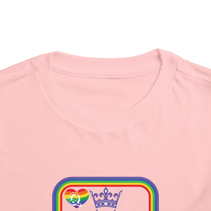 Queen of Rainbows Toddler Short Sleeve Tee