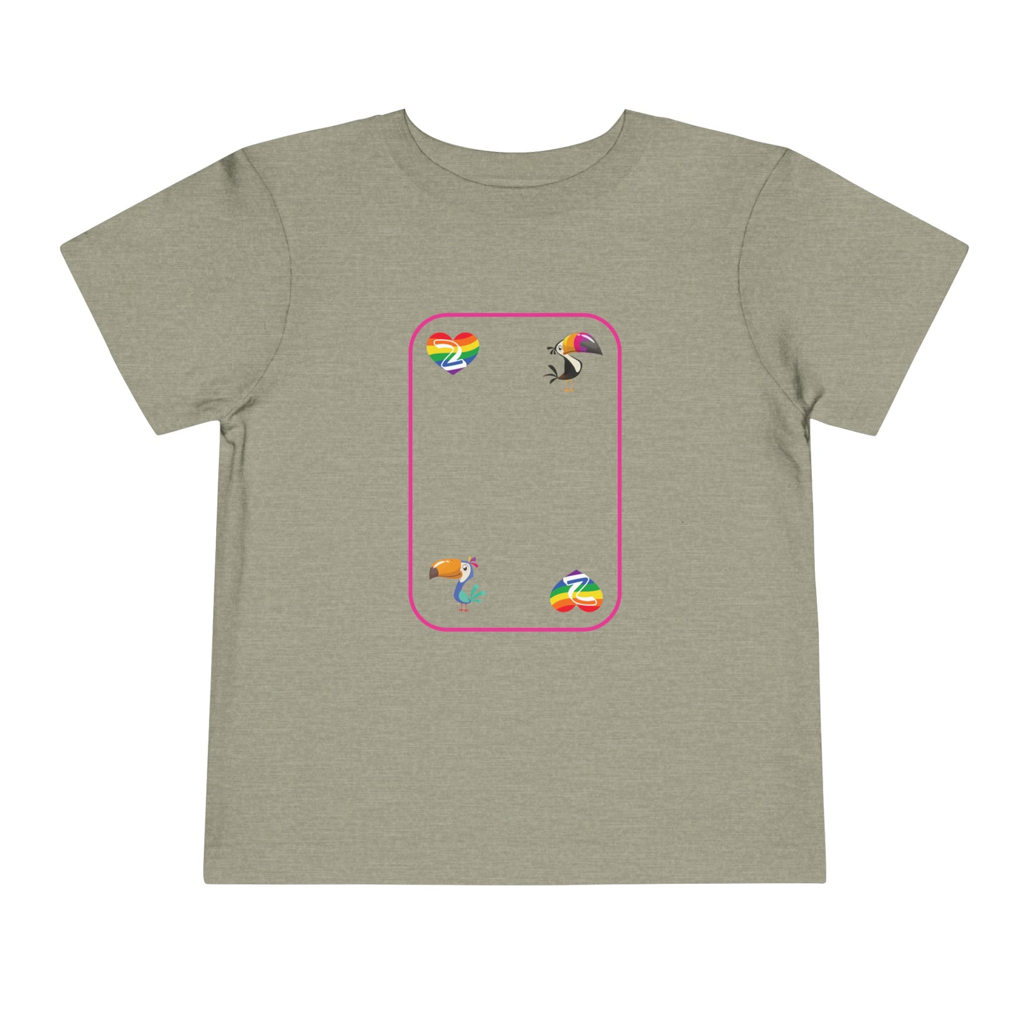 Two of Rainbows Toddler Short Sleeve Tee