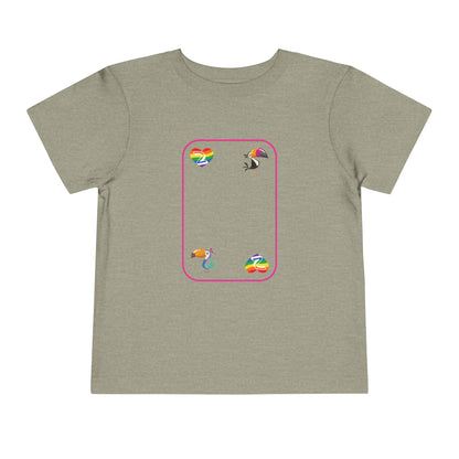 Two of Rainbows Toddler Short Sleeve Tee