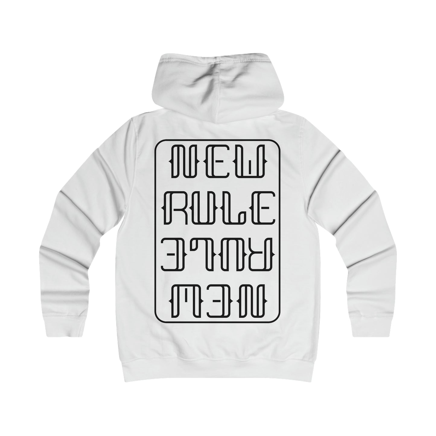 New Rule B&W Girlie College Hoodie