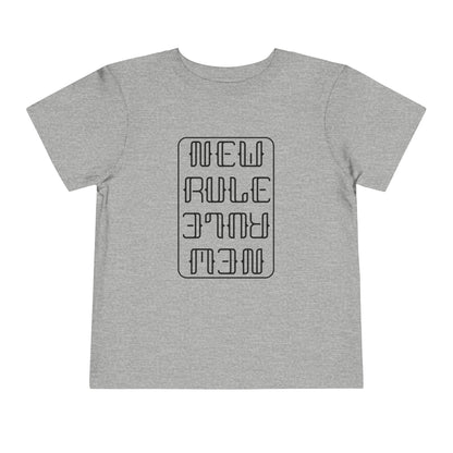 New Rule B&W Toddler Short Sleeve Tee