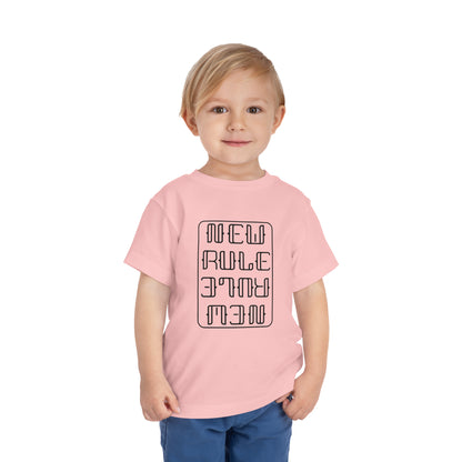 New Rule B&W Toddler Short Sleeve Tee