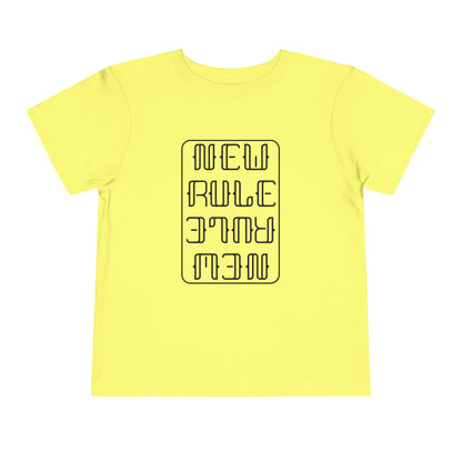 New Rule B&W Toddler Short Sleeve Tee