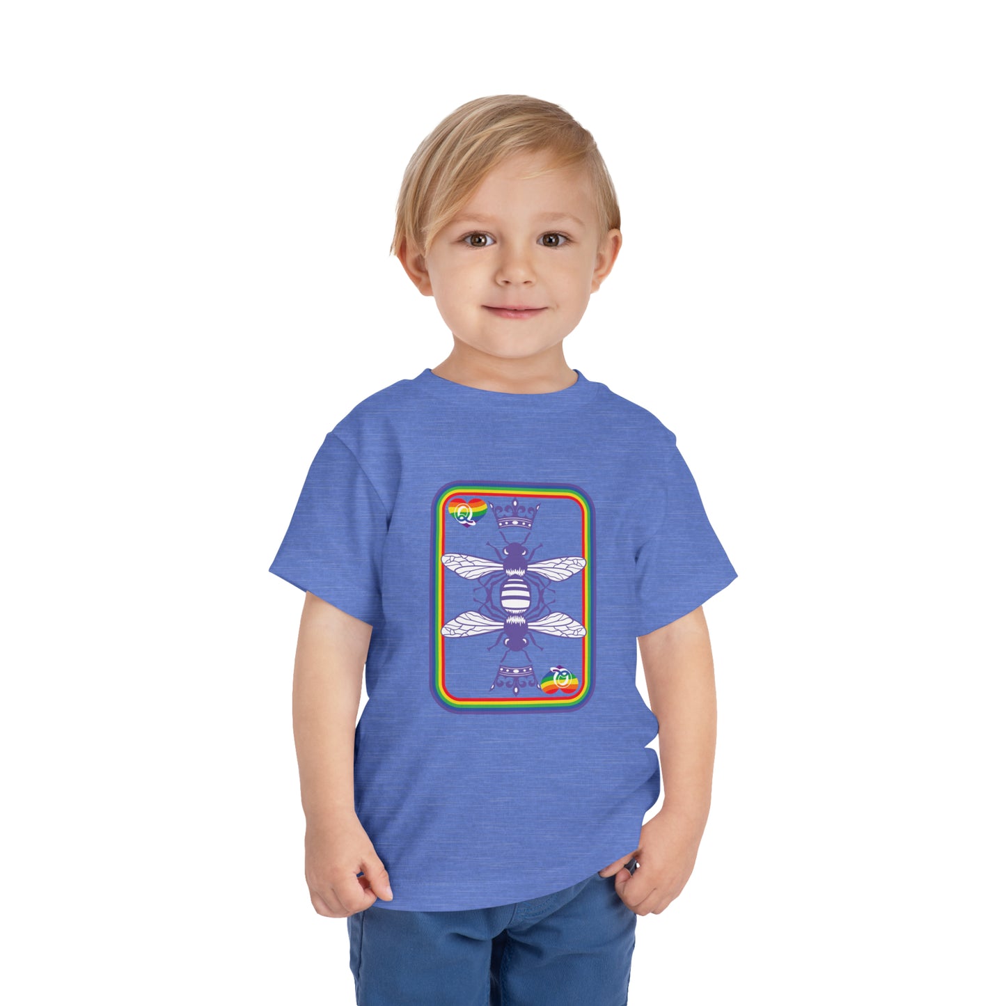 Queen of Rainbows Toddler Short Sleeve Tee