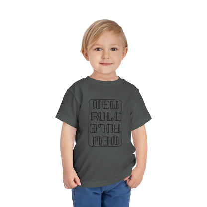 New Rule B&W Toddler Short Sleeve Tee