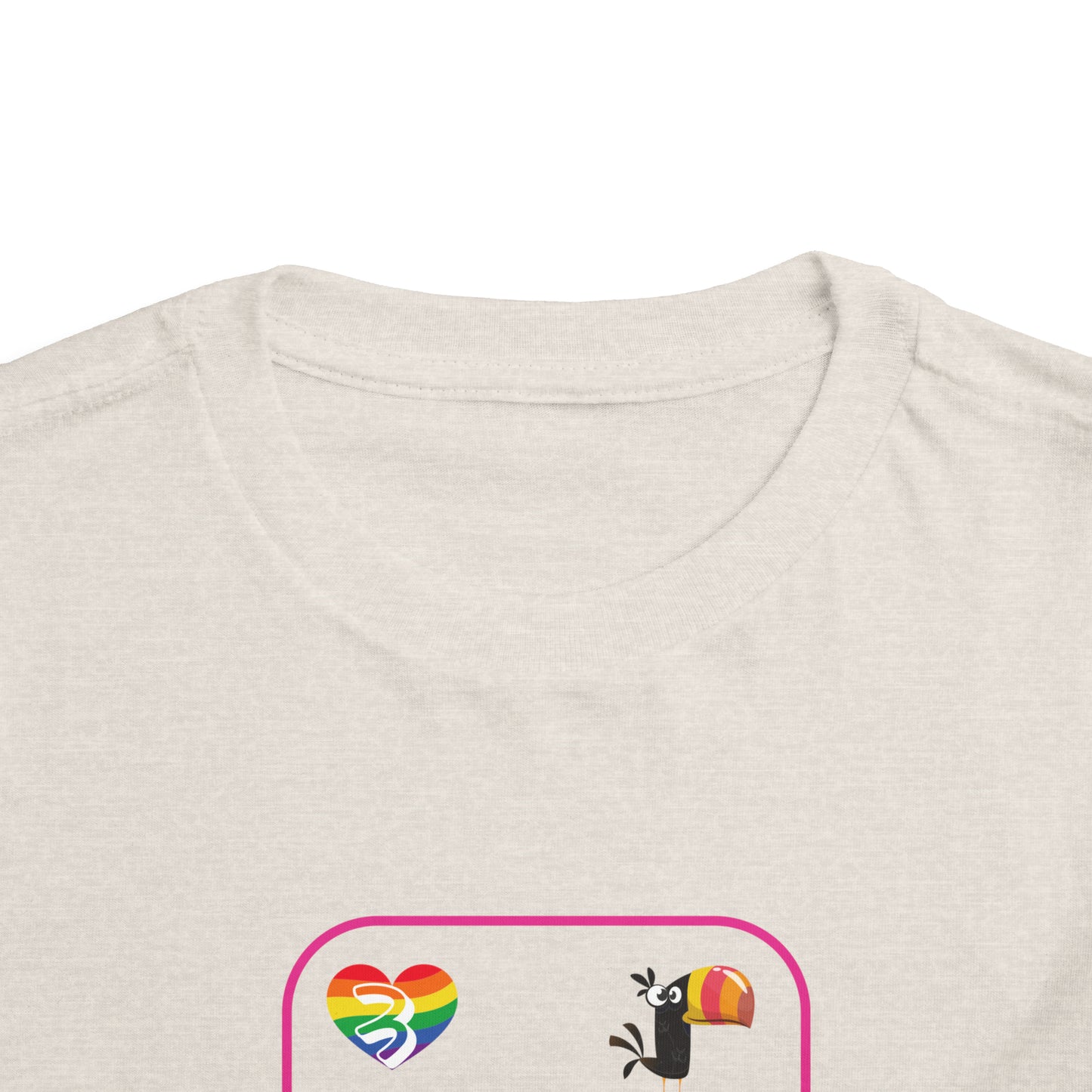 Three of Rainbows Toddler Short Sleeve Tee