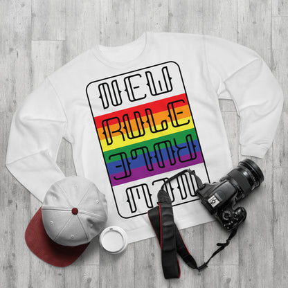 New Rule Rainbow Unisex Crew Neck Sweatshirt (EU)