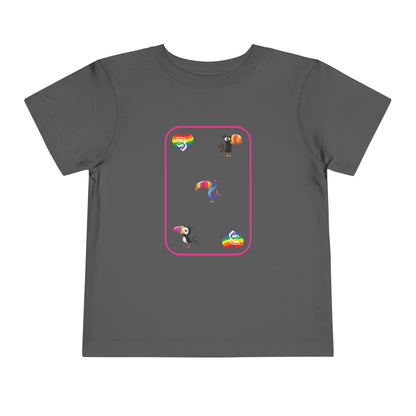 Three of Rainbows Toddler Short Sleeve Tee