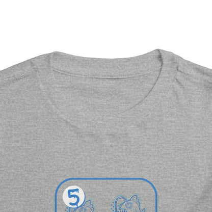 Five of Fishes Toddler Short Sleeve Tee