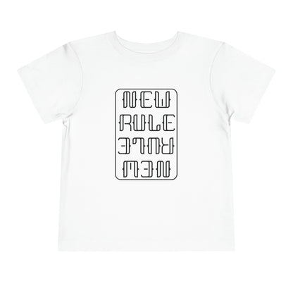 New Rule B&W Toddler Short Sleeve Tee