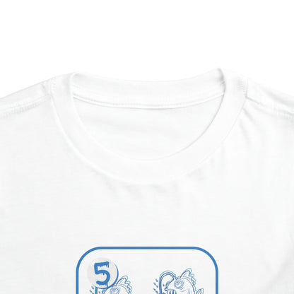 Five of Fishes Toddler Short Sleeve Tee