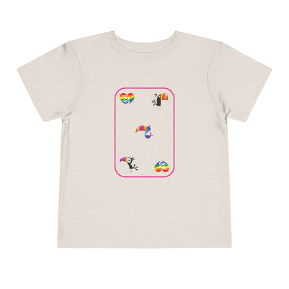 Three of Rainbows Toddler Short Sleeve Tee