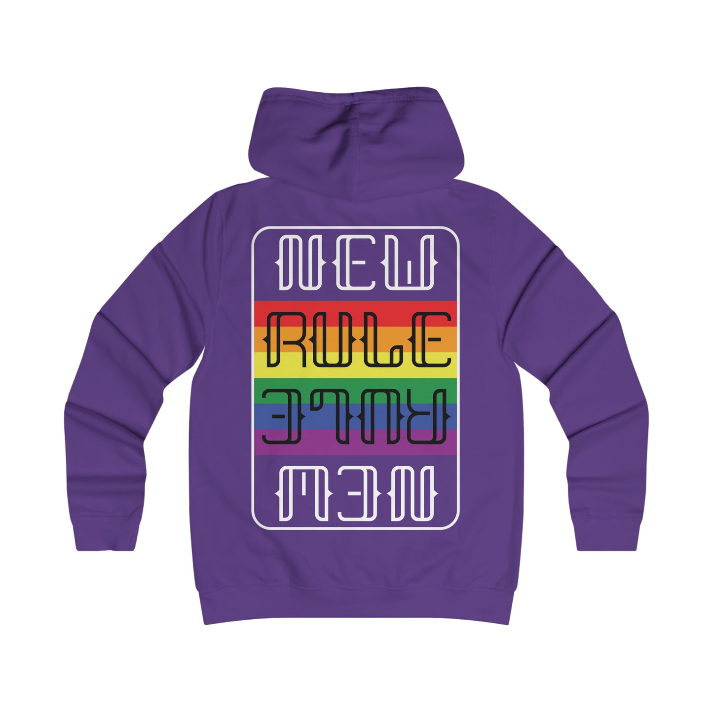 New Rule Rainbow Girlie College Hoodie