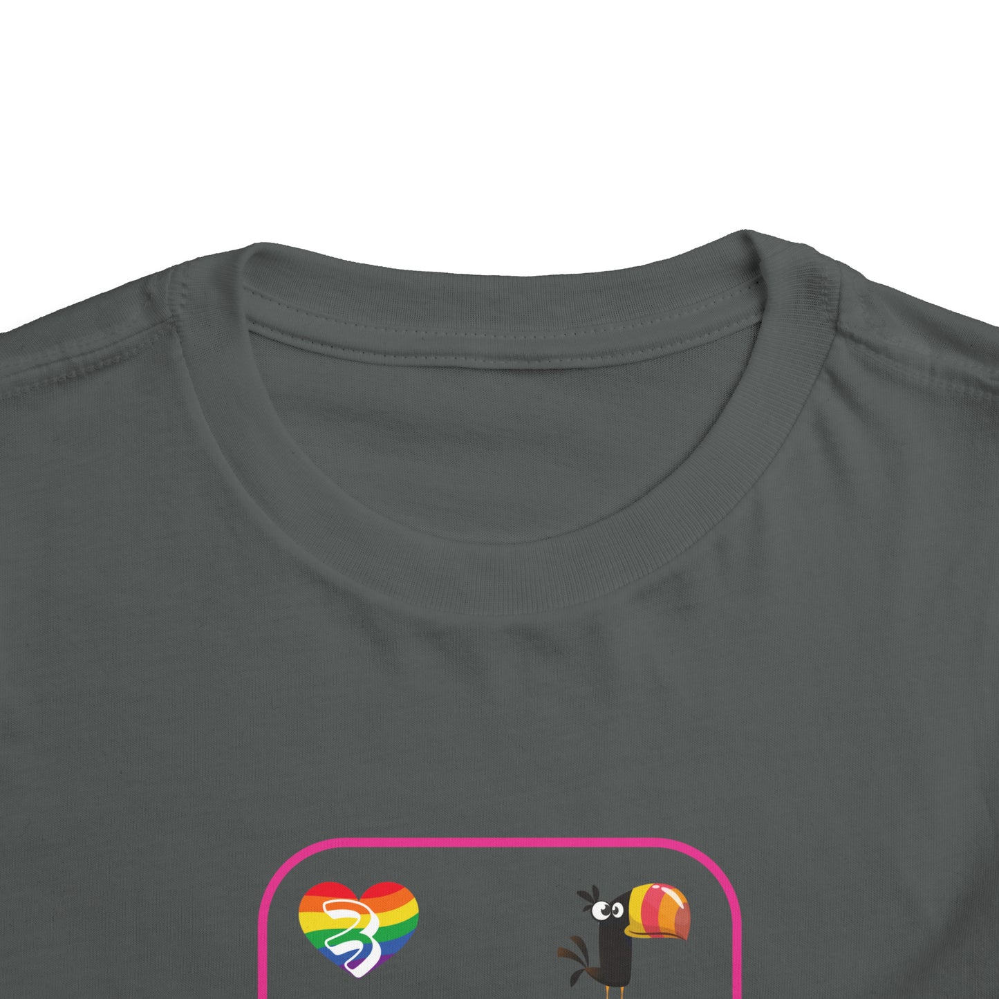 Three of Rainbows Toddler Short Sleeve Tee