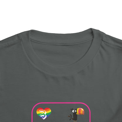 Three of Rainbows Toddler Short Sleeve Tee