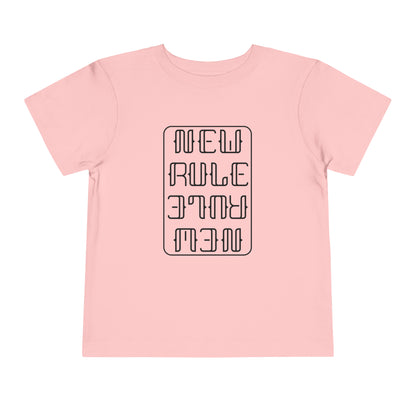 New Rule B&W Toddler Short Sleeve Tee
