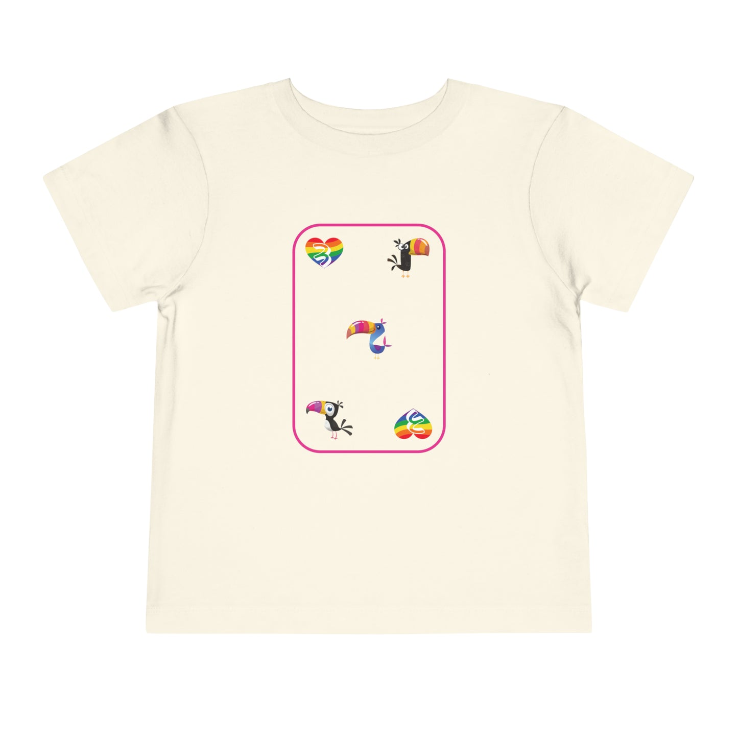 Three of Rainbows Toddler Short Sleeve Tee