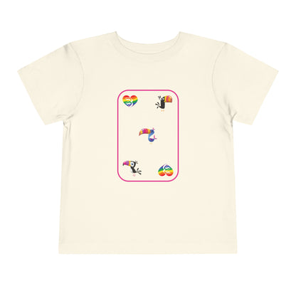 Three of Rainbows Toddler Short Sleeve Tee