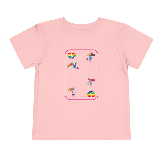 Four of Rainbows Toddler Short Sleeve Tee