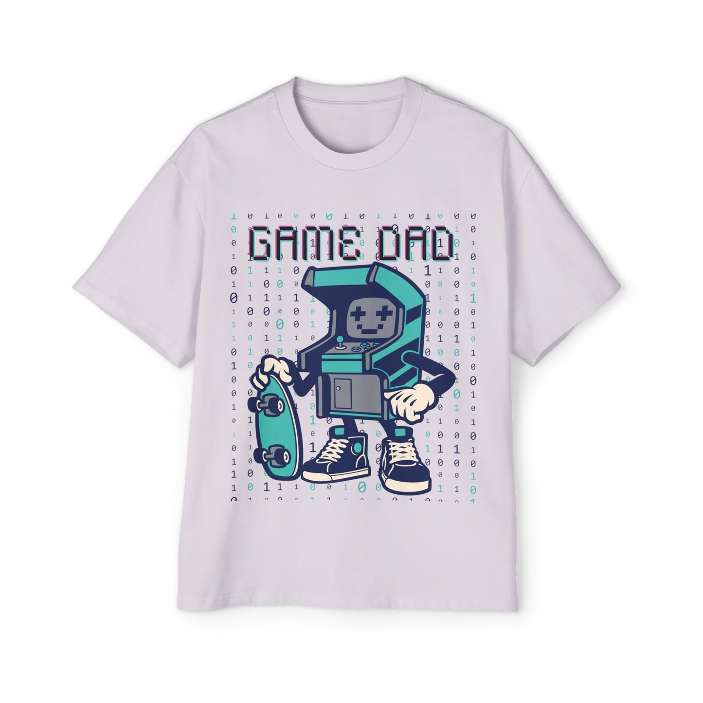 Game Dad, Men's Heavy Oversized Tee