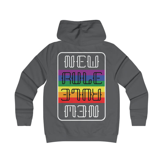 New Rule Rainbow Girlie College Hoodie