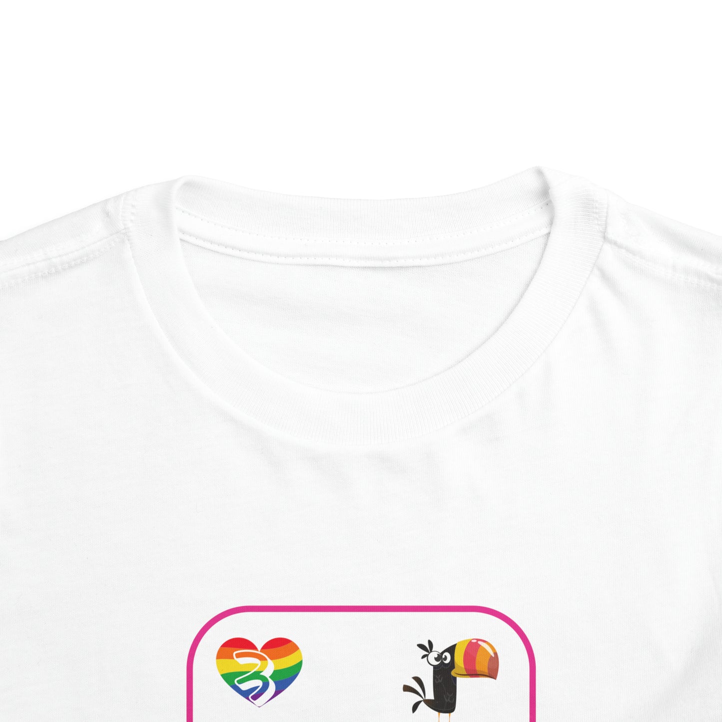 Three of Rainbows Toddler Short Sleeve Tee