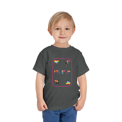 Five of Rainbows Toddler Short Sleeve Tee